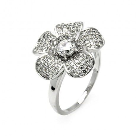 Wholesale sterling silver flower and love rings